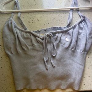 PACSUN blue crop top